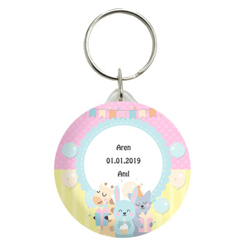 Sevimli Balonlar ve Hayvanlar Temalı Anahtarlık