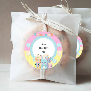 Sevimli Balonlar ve Hayvanlar Temalı  Sticker