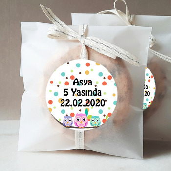 Sevimli Baykuşlar  Temalı Sticker