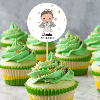 Sevimli Bebek Melek Temalı Parti Kürdan Süs