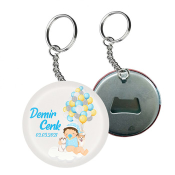 Sevimli Bebek ve Köpekler Temalı Arkası Açacak Anahtarlık