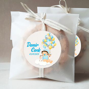 Sevimli Bebek ve Köpekler Temalı Sticker