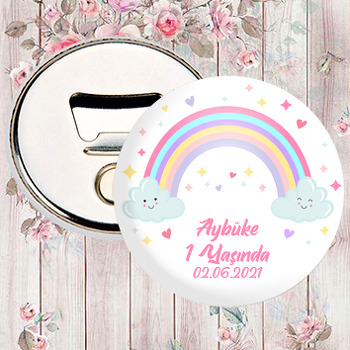 Sevimli Bulutlar ile Gökkuşağı Temalı Magnet Açacak