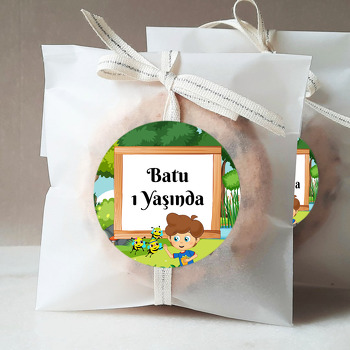 Sevimli Dostlar Ormanda Temalı Parti Sticker