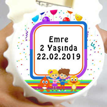 Sevimli Dostlar Temalı Kapak Şekilli Magnet Açacak