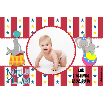 Sevimli Fil Temalı Magnet