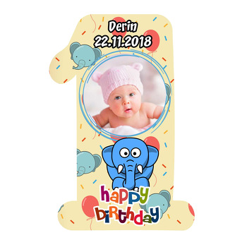 Sevimli Filler Temalı Doğum Günü Magnet