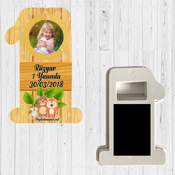 Sevimli Hayvanlar Temalı Doğum Günü Magnet Açacak