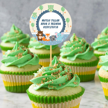 Sevimli Hayvanlar Temalı Kürdan Süs