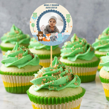 Sevimli Hayvanlar Temalı Resimli Kürdan Süs