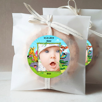 Sevimli Hayvanlar Temalı Resimli Sticker