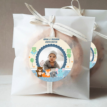 Sevimli Hayvanlar Temalı Resimli Sticker