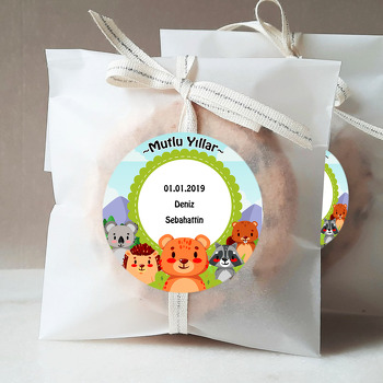 Sevimli Hayvanlar Temalı Sticker