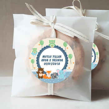 Sevimli Hayvanlar Temalı Sticker