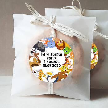 Sevimli Hayvanlar Temalı Sticker