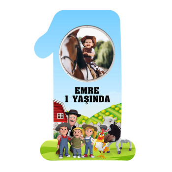 Sevimli Horoz Temalı Doğum Günü Magnet