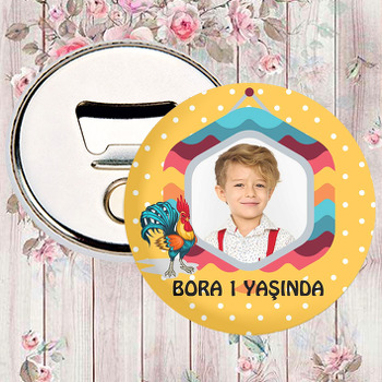 Sevimli Horoz Temalı Magnet Açacak