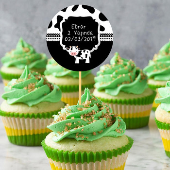 Sevimli İnek Temalı Kürdan Süs