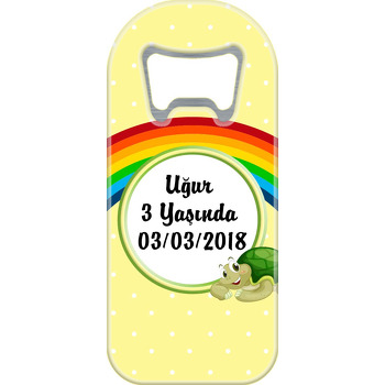 Sevimli Kaplumbağa Temalı Uzun Magnet Açacak