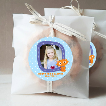 Sevimli Kedi Temalı Sticker