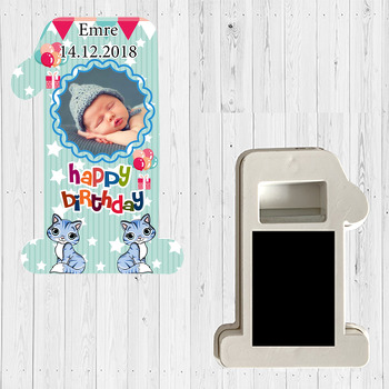 Sevimli Kediler Temalı Doğum Günü Magnet Açacak