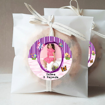 Sevimli Kelebek Temalı Resimli Sticker