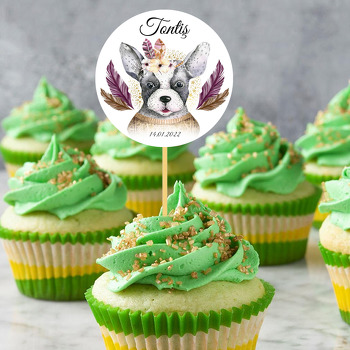 Sevimli Köpek Temalı Parti Kürdan Süs