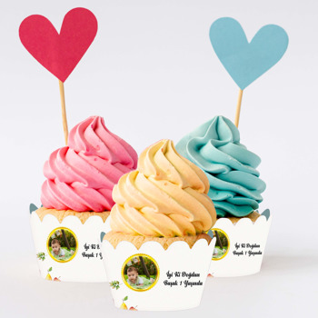 Sevimli Orman Temalı Cupcake Sargısı