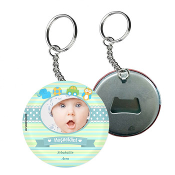 Sevimli Oyuncaklar Temalı Hoşgeldin Bebek Arkası Açacak Anahtarlık