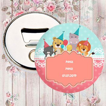 Sevimli Parti Hayvanları Temalı Magnet Açacak