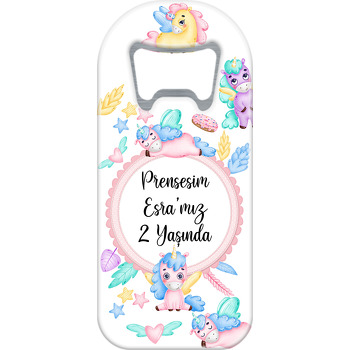 Sevimli Soft Unicorn Temalı Uzun Magnet Açacak