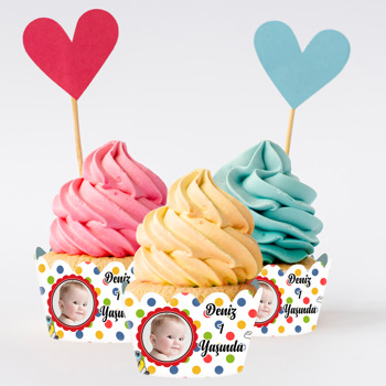 Sevimli Vosvos Temalı Cupcake Sargısı