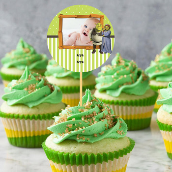 Shrek Temalı Resimli Kürdan Süs