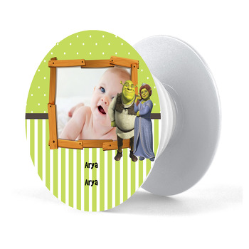 Shrek Temalı Resimli Pop Socket Telefon Tutucu