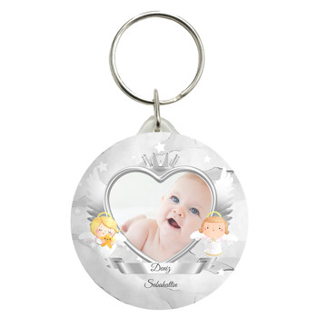 Silver Angel Temalı Fotoğraflı Hediyelik Anahtarlık