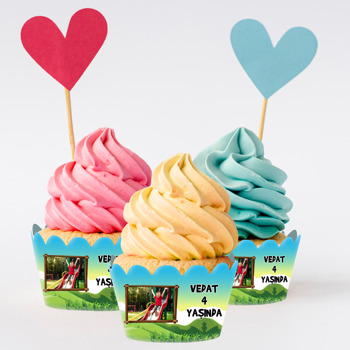 Simba Orman Temalı Cupcake Sargısı