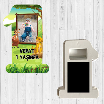 Simba Orman Temalı Doğum Günü Magnet Açacak