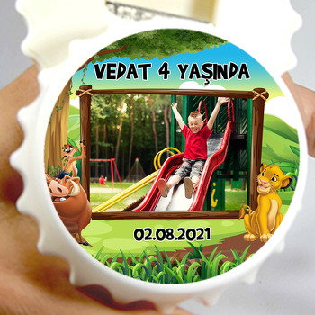 Simba Orman Temalı Kapak Şekilli Magnet Açacak