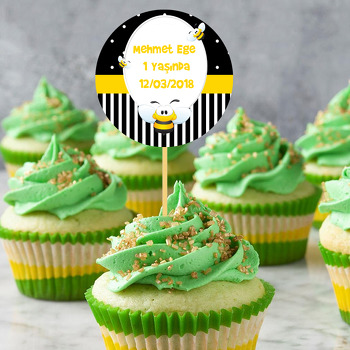 Siyah Dore ve Arı Temalı Kürdan Süs