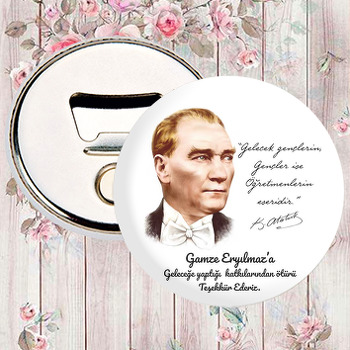 Smokinli Atatürk Temalı Magnet Açacak