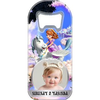 Sofia Temalı Resimli Uzun Oval Magnet Açacak