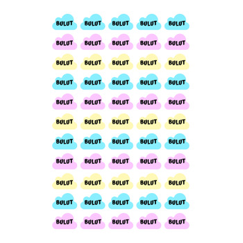 Soft Bulutlar Temalı Şekilli Sticker