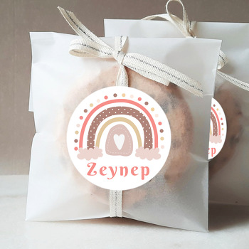 Soft Gökkuşağı Temalı Doğum Günü Sticker