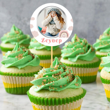 Soft Gökkuşağı Temalı Parti Kürdan Süs