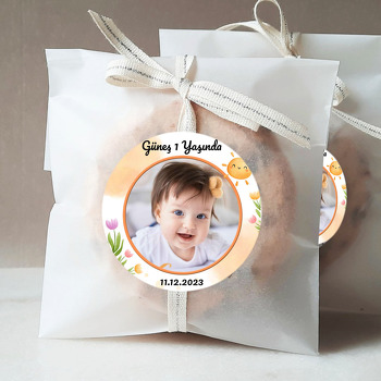 Soft Güneş ile Laleler Temalı Sticker