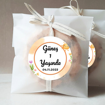 Soft Güneş ile Laleler Temalı Sticker