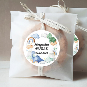 Soft Mavi Dinazorlar Temalı Sticker