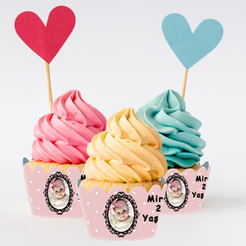 Soft Minnie Mouse Temalı Cupcake Sargı Bezi