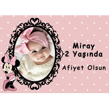 Soft Minnie Mouse Temalı Doğum Günü Amerikan Servis
