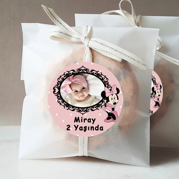 Soft Minnie Mouse Temalı Resimli Sticker